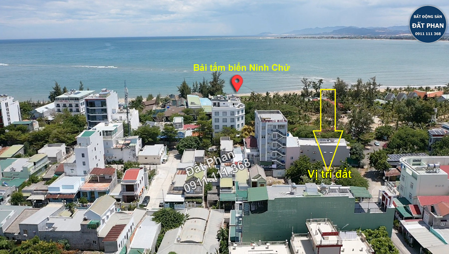 Thửa đất gần Khách sạn Sài Gòn Ninh Chử cách bãi tắm chỉ 100m